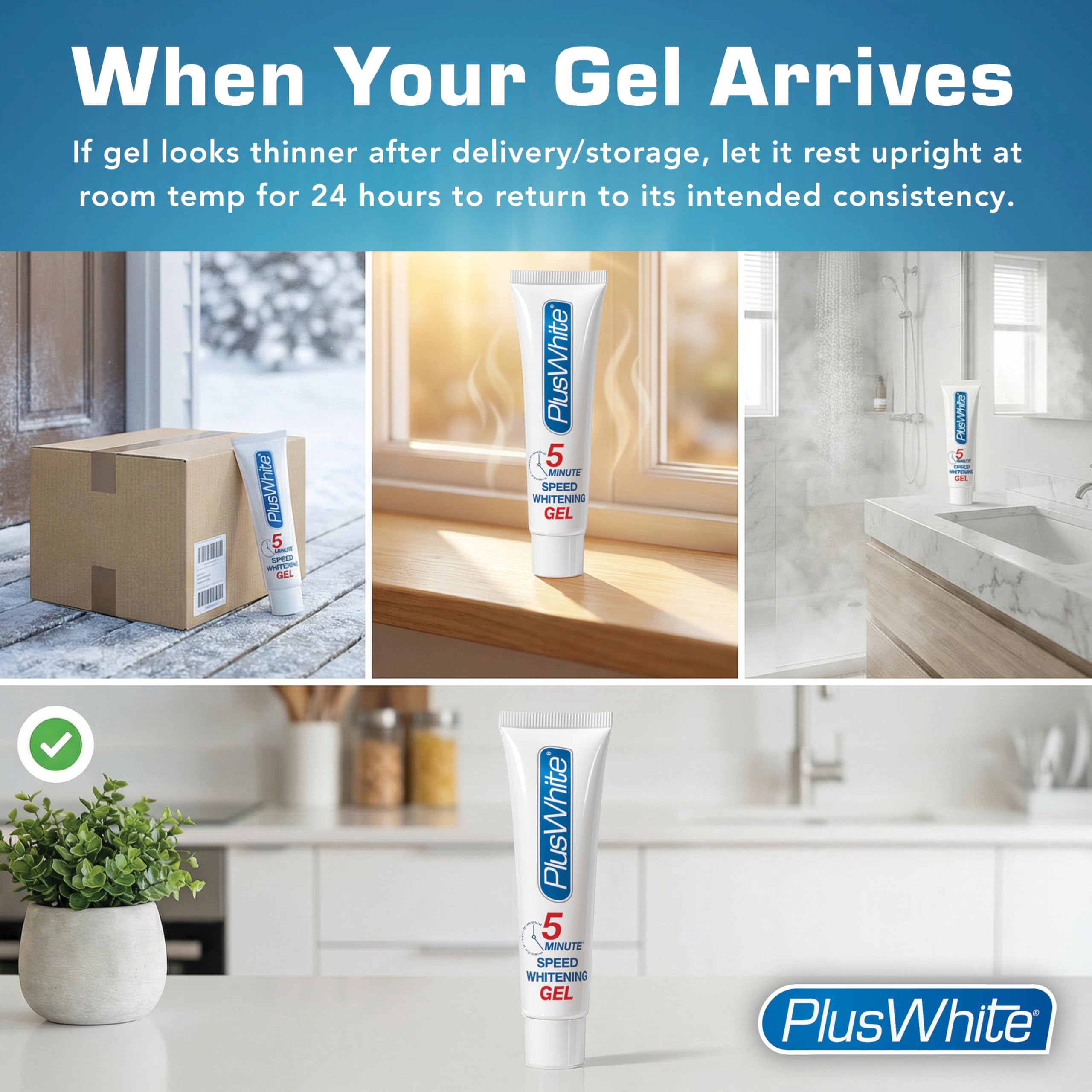 Plus White Whitening Kit - 5 Minute Speed Whitening Gel & Comfort